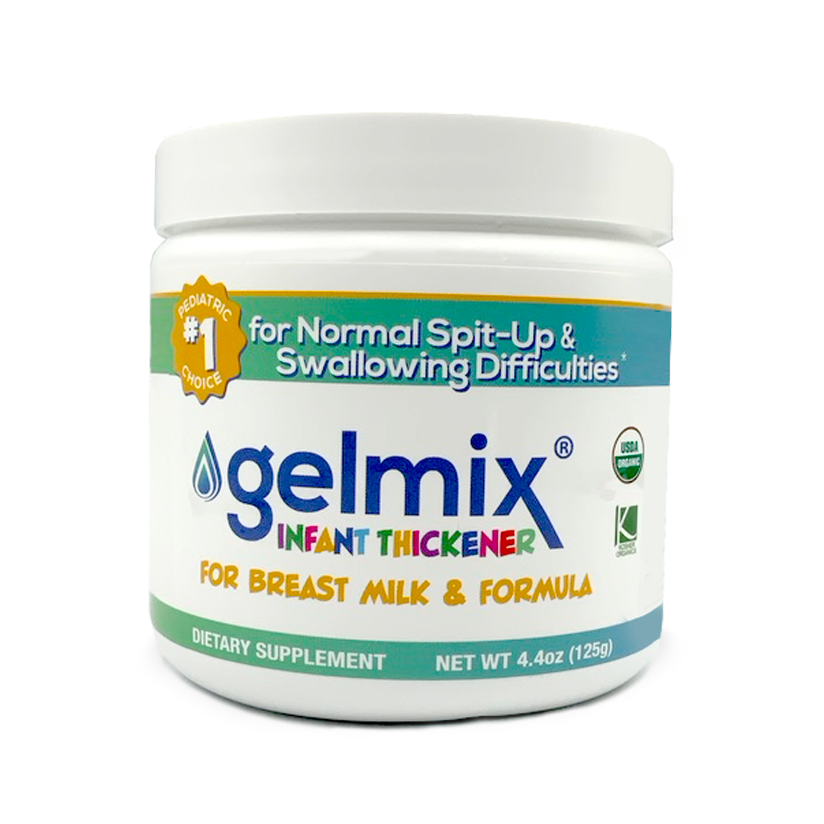 Gelmix Infant Thickener 125g Jar (4.4oz) - Healthier Thickening by  Parapharma Tech